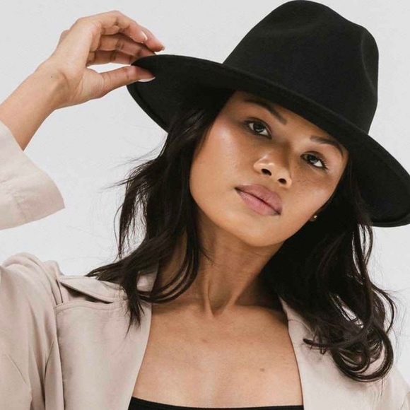 NWT Gigi Pip Wes Fedora Black size M/L 59 display picture 1